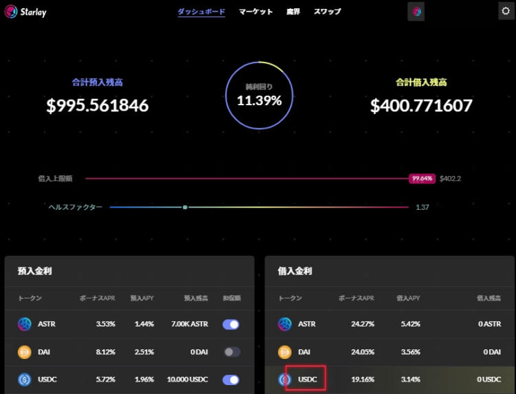 Starlay Financeから借り入れをする