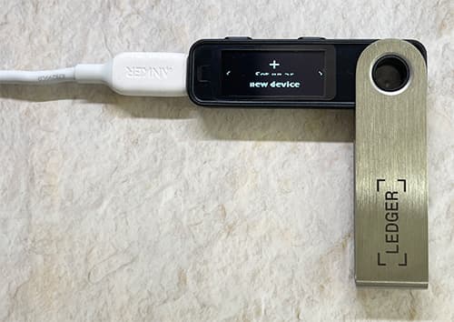 Ledger Nano S Plusの初期設定開始