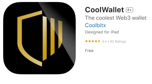 CoolWallet Proのスマホアプリ