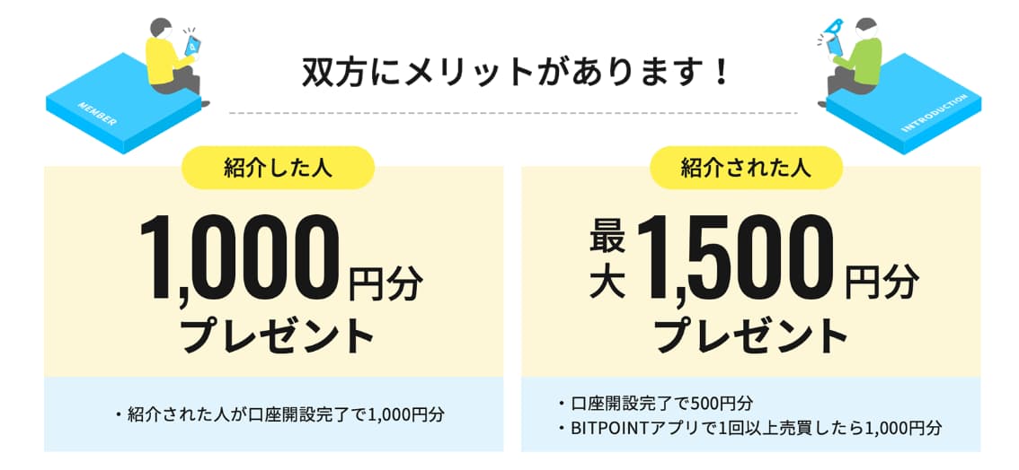 ビットポイントの紹介プログラム